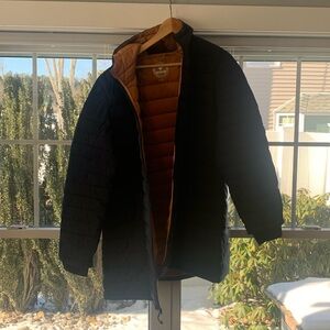 Elegant Black and Tan Women's Puffer Jacket